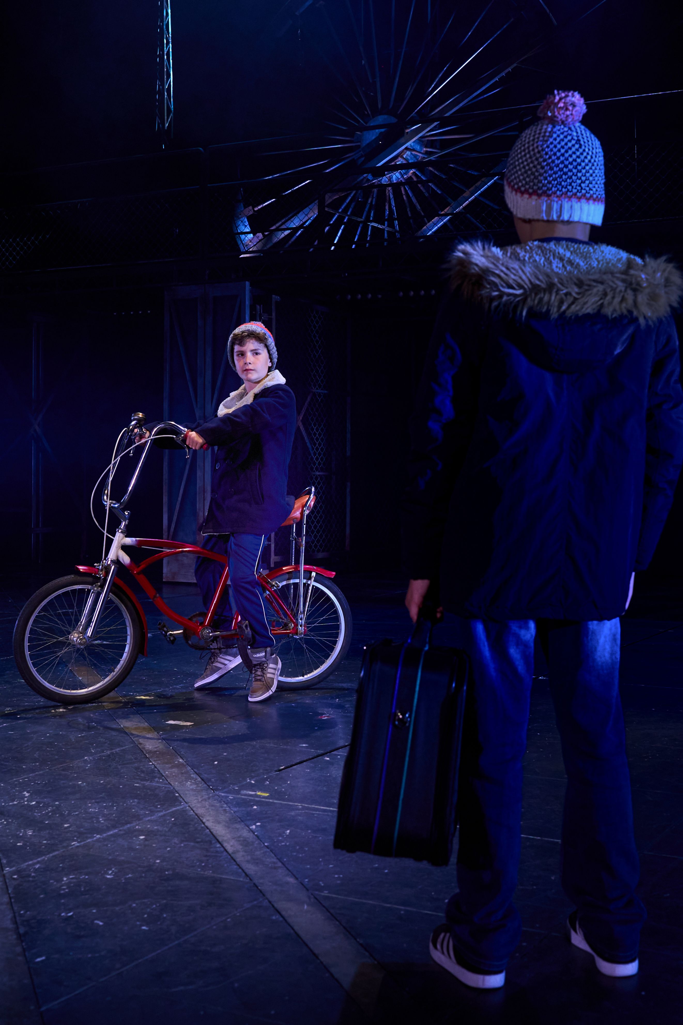 Marius auf Fahrrad